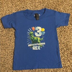 New Pixar Disney Blue "Rex"  Toy Story 3rd birthday Shirt